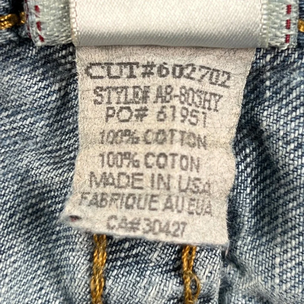 True Religion Joey Bootcut Jeans Blue Denim Made in USA AB-80SHY Mens Size 34